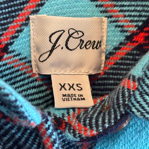 J. Crew Shirt Jacket in Blue Stanton Plaid - size XXS - Picture 4 of 5